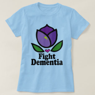 T-shirt da demência de Alzheimer da luta