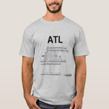 T-shirt da disposição do aeroporto de ATL