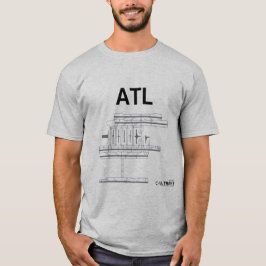 T-shirt da disposição do aeroporto de ATL