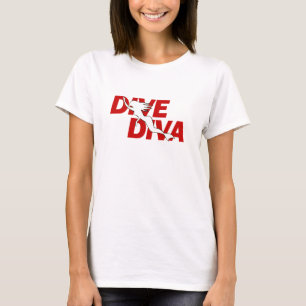 T-shirt da diva do mergulho