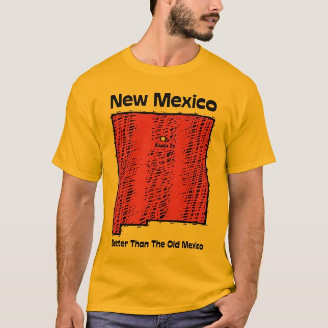 T-shirt ~ da divisa de New mexico nanômetro melhor do que (Frente)