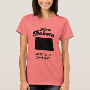 T-SHIRT DA DIVISA DO ESTADO DE NORTH DAKOTA