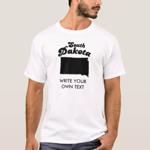 T-SHIRT DA DIVISA DO ESTADO DE SOUTH DAKOTA