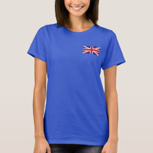 T-shirt da DK BRITÂNICA da bandeira e do mapa