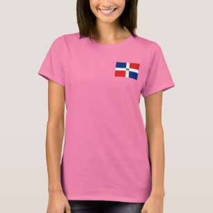 T-shirt da DK da bandeira e do mapa da República