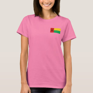 T-shirt da DK da bandeira e do mapa de