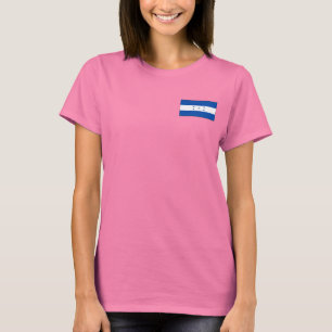 T-shirt da DK da bandeira e do mapa de Honduras