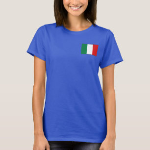 T-shirt da DK da bandeira e do mapa de Italia