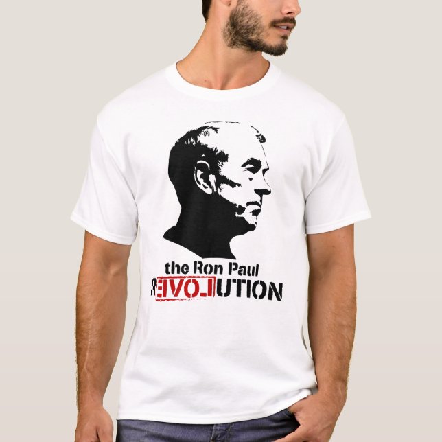 T-shirt da edição da revolução de Ron Paul (Frente)