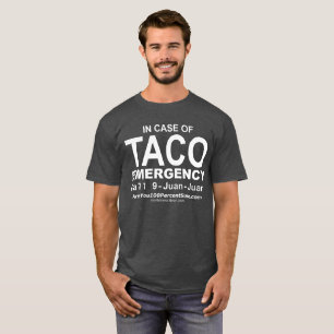 T-shirt da emergência do Taco (para a BG escura)