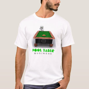 T-shirt da empresa da mesa de bilhar