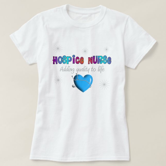 T-shirt da enfermeira do hospício (Frente do Design)
