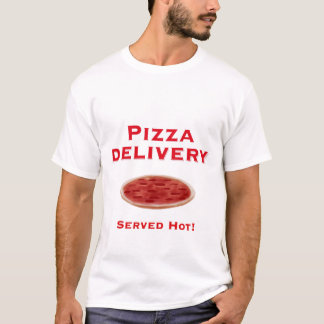 T-shirt da entrega da pizza para homens