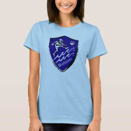 T-shirt da equipe de futebol das mulheres
