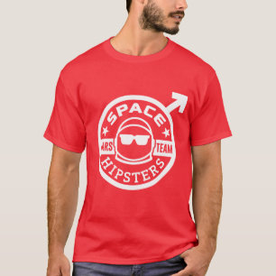 T-shirt da equipe de Hipsters® Marte do espaço d