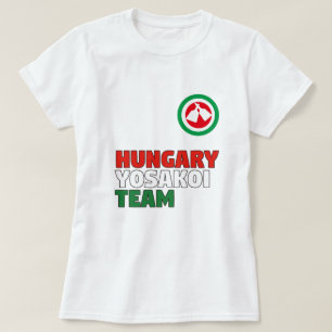 T-shirt da equipe de Hungria Yosakoi