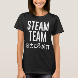 T-shirt da equipe de vapor