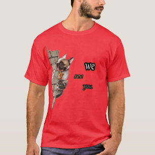 T-shirt da equipe de vigilância fofa