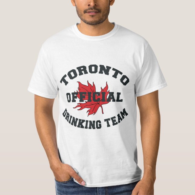 T-shirt da equipe do bebendo de Toronto (Frente)