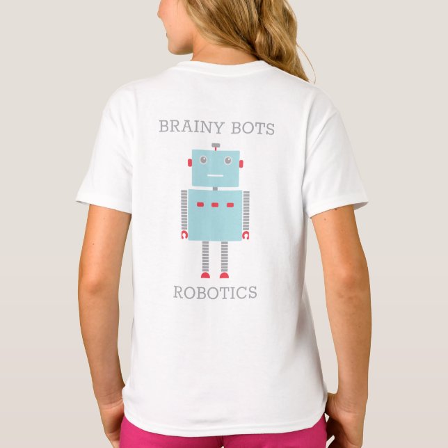 T-shirt da Equipe Robotics de Torneio do Campeonat (Verso)