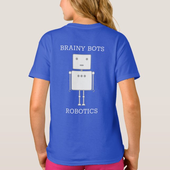 T-shirt da Equipe Robotics de Torneio do Campeonat (Verso)