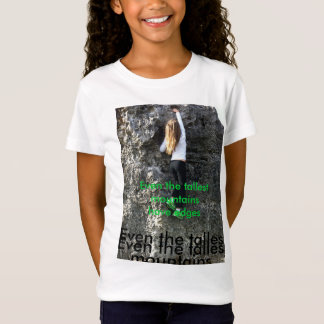 T-shirt da escalada da menina