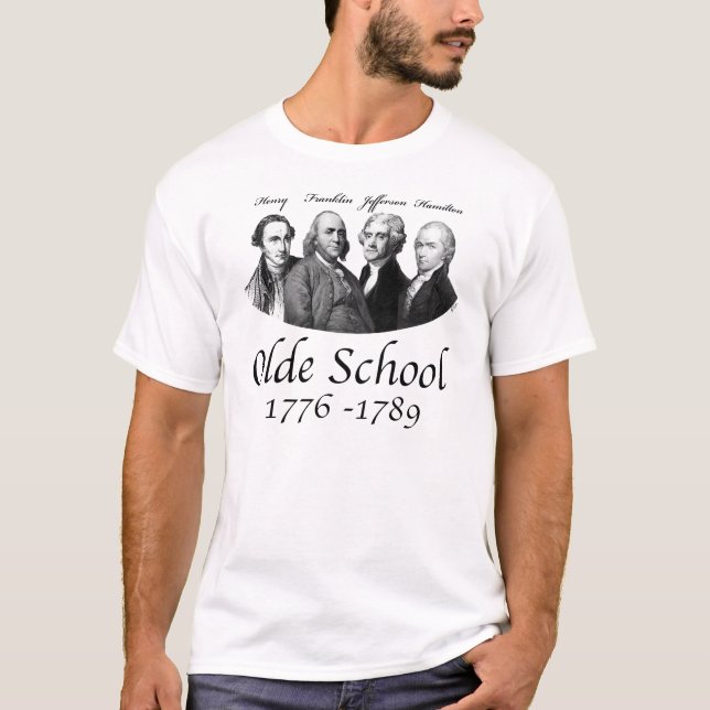 T-shirt da escola de Olde (Frente)