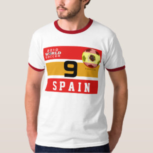 T-shirt da espanha #9 Torres do campeonato do