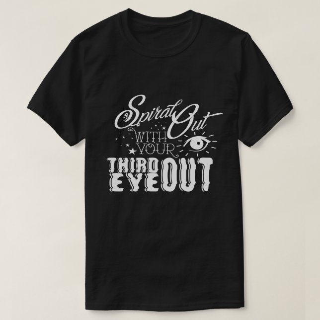 T-shirt Da espiral T básico para fora - (Frente do Design)