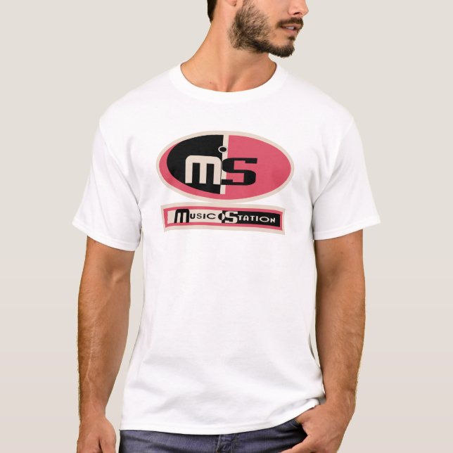 T-shirt da estação de música (Frente)