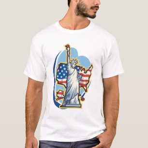 T-shirt da estátua da liberdade
