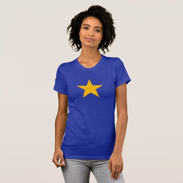 T-shirt da estrela da UE (Frente Completa)
