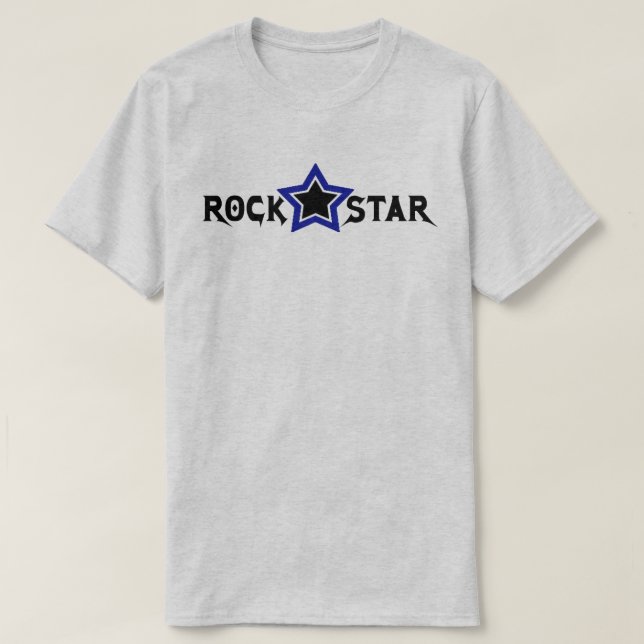 T-shirt da estrela do rock (Frente do Design)