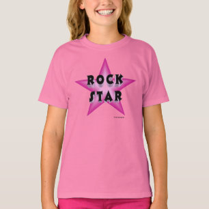 T-shirt da estrela do rock
