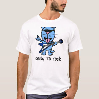 T-shirt da estrela do rock de Catt