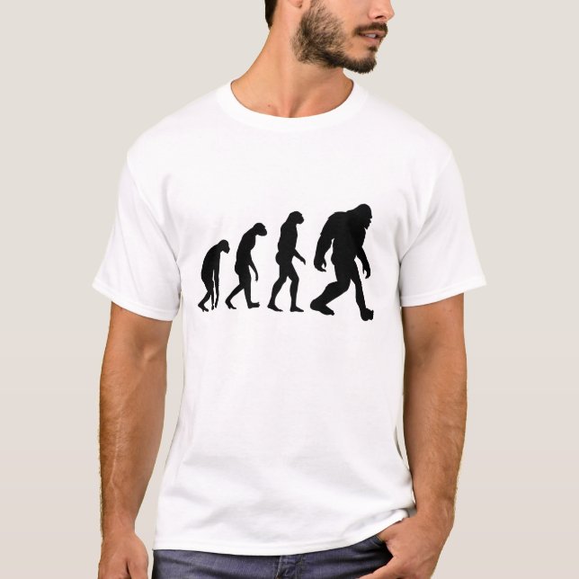 T-shirt da evolução de Bigfoot (Frente)
