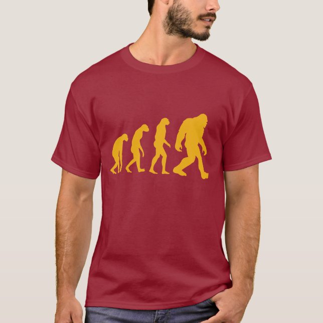 T-shirt da evolução de Bigfoot (Frente)