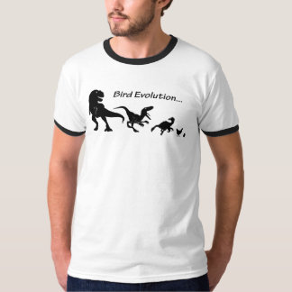 t-shirt da evolução do pássaro