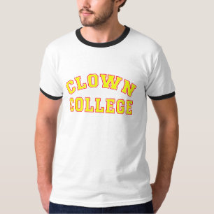 T-shirt da faculdade do palhaço