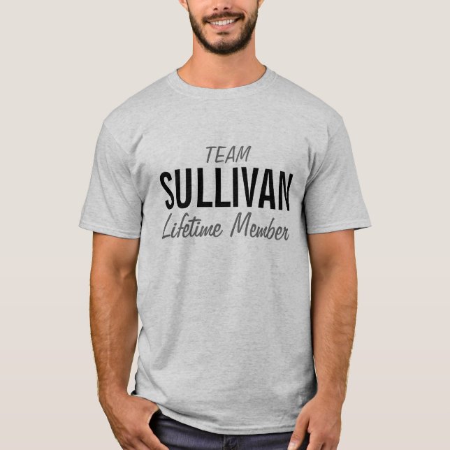 T-shirt da família de Sullivan da equipe (Frente)