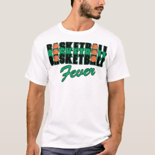 T-shirt da febre do basquetebol
