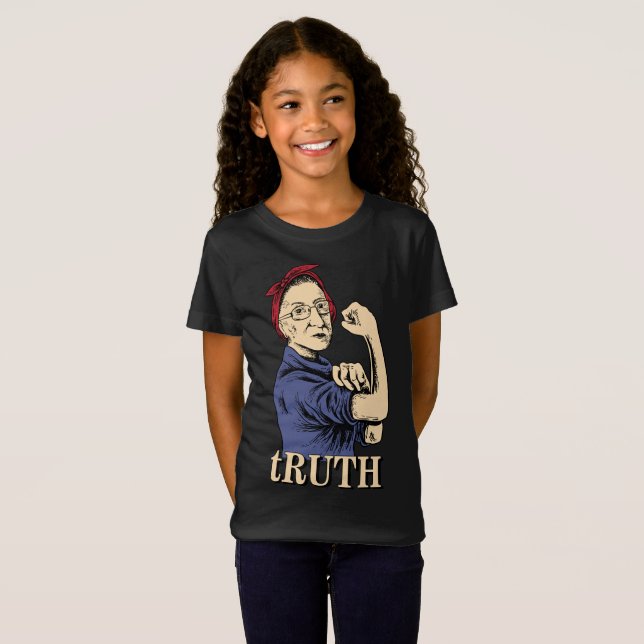 T-shirt da feminista da corte suprema de RBG Ruth (Frente Completa)