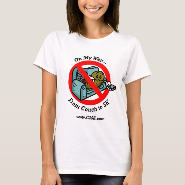 T-shirt da fibra do programa das senhoras C25K (Frente)
