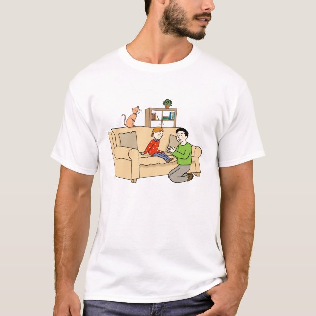 T-shirt da filha do pai (Frente)