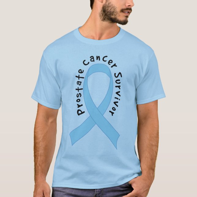 T-shirt da fita do sobrevivente do cancro da (Frente)