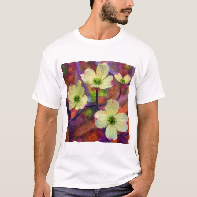 T-shirt da flor do Dogwood (Frente)