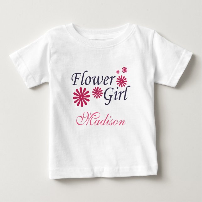 T-shirt da Flor Girl Toddler (Frente)