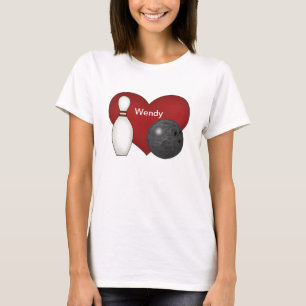 T-shirt da forma da boliche