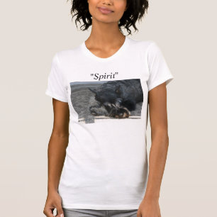 T-shirt da foto do Schnauzer padrão do "espírito