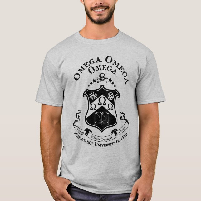 T-shirt da fraternidade de Miskatonic (Frente)